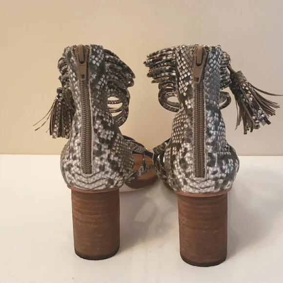 Free People x Jeffrey Campbell Despina heeled Sandals 8 EUC - Picture 9 of 15